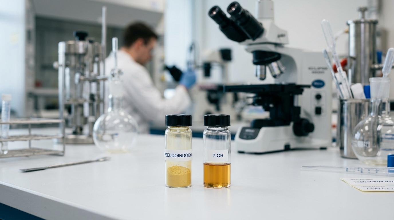 pseudoindoxyl 7 oh comparison, pseudoindoxyl vs 7 oh differences, opioid analgesics comparison, pseudoindoxyl effects, 7 oh pharmacology, pain relief medications, synthetic opioid comparison, drug efficacy analysis, advanced pain management substances